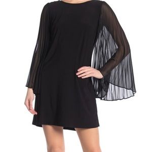 MSK beautiful dress size M ideal for a cocktail wide sleeves with pleats